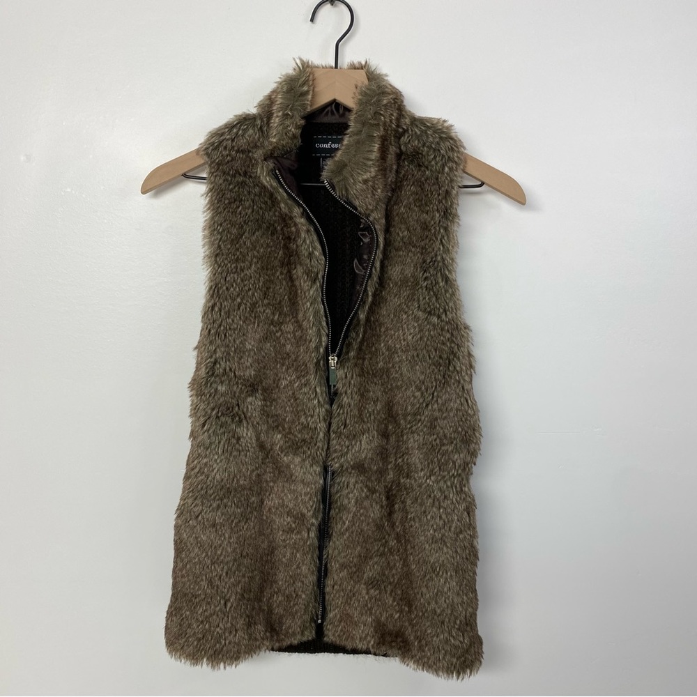 Brown Fur Vest XS
